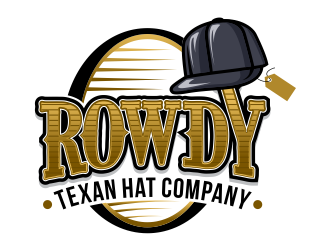 Rowdy Texan Hat Company logo design by mutafailan