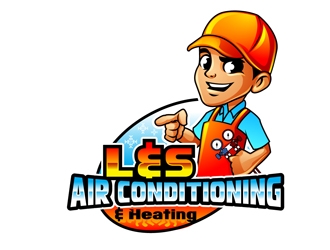 L & S Air Conditioning & Heating logo design by DreamLogoDesign