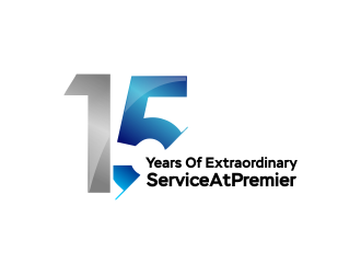 15 years of extraordinary service @ Premier logo design by ROSHTEIN