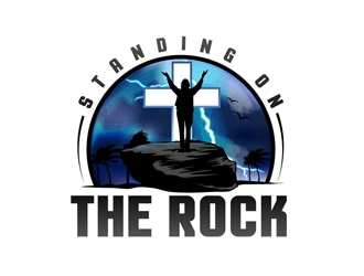 Standing on the Rock or Dancing in the Rain logo design by DreamLogoDesign