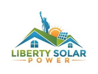 Liberty Solar Power logo design by BrightARTS
