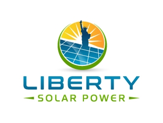 Liberty Solar Power logo design by akilis13