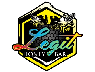 Legit Honey Bar logo design by MAXR