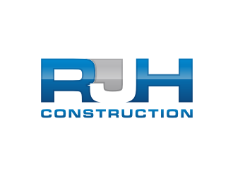 RJH Construction logo design by mbamboex