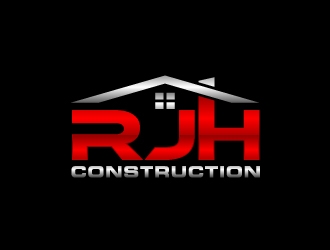 RJH Construction logo design by desynergy