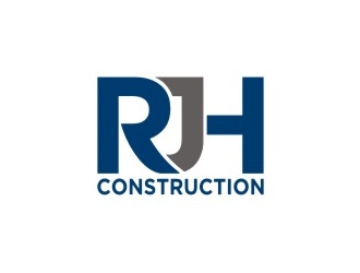 RJH Construction logo design by agil