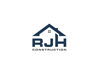 RJH Construction logo design by blackcane
