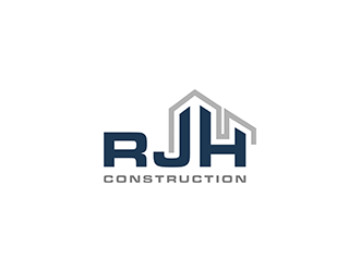 RJH Construction logo design by blackcane