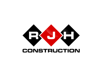 RJH Construction logo design by alby