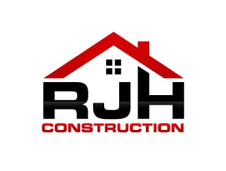 RJH Construction logo design by labo