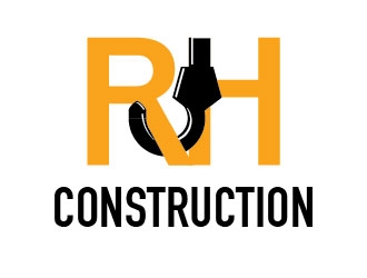 RJH Construction logo design by agoosh