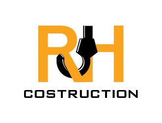 RJH Construction logo design by agoosh