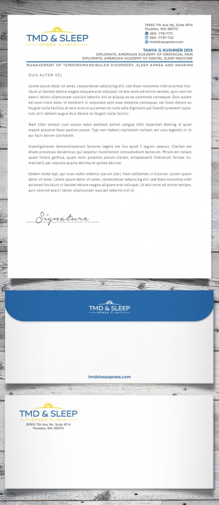 TMD & Sleep Apnea Clinic logo design by scriotx