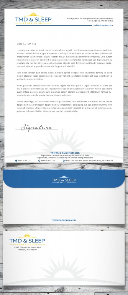 TMD & Sleep Apnea Clinic logo design by scriotx