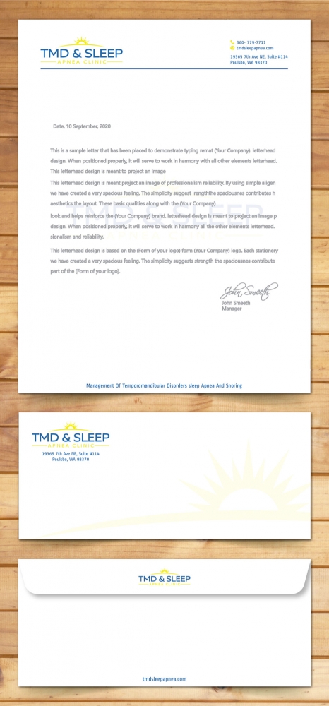 TMD & Sleep Apnea Clinic logo design by Boomstudioz
