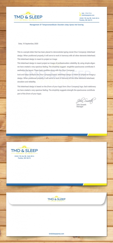 TMD & Sleep Apnea Clinic logo design by Boomstudioz
