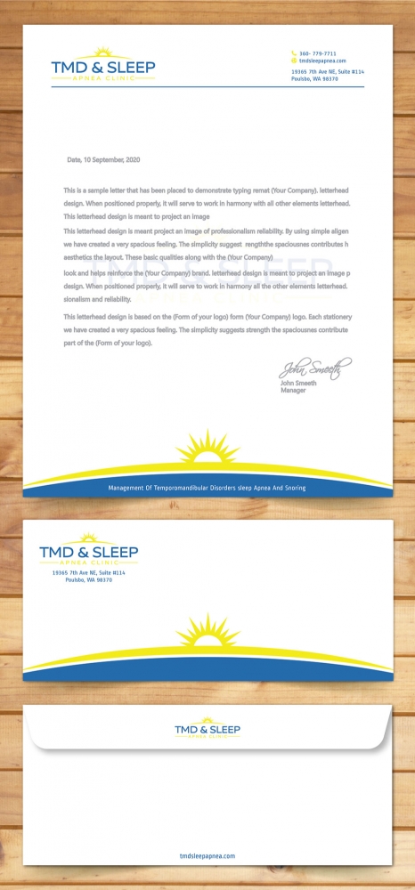 TMD & Sleep Apnea Clinic logo design by Boomstudioz