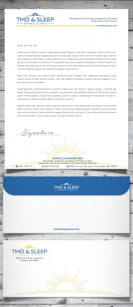 TMD & Sleep Apnea Clinic logo design by scriotx