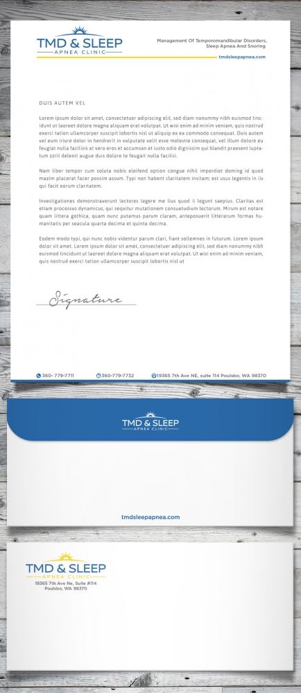 TMD & Sleep Apnea Clinic logo design by scriotx