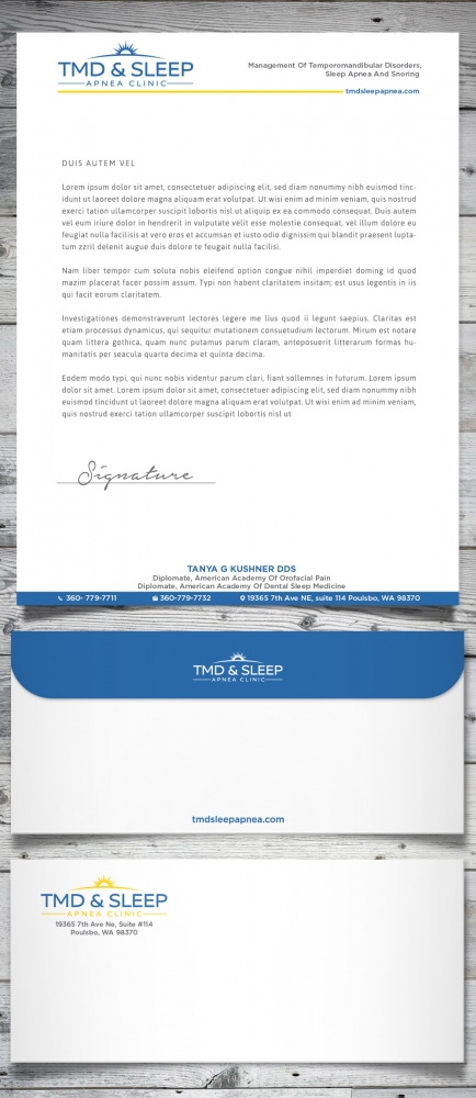 TMD & Sleep Apnea Clinic logo design by scriotx