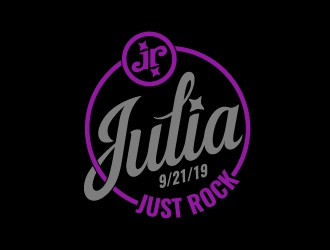 Julia Roth  [logo for bat-mitzvah party] logo design by josephope