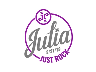 Julia Roth  [logo for bat-mitzvah party] logo design by josephope