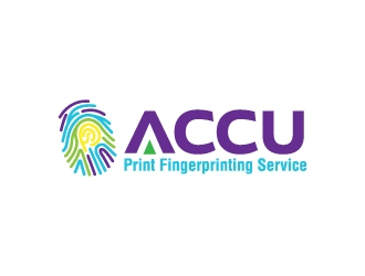 ACCU-Print Fingerprinting Service logo design by jaize