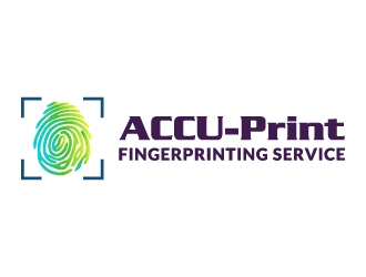 ACCU-Print Fingerprinting Service logo design by pencilhand
