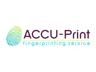 ACCU-Print Fingerprinting Service logo design by mletus
