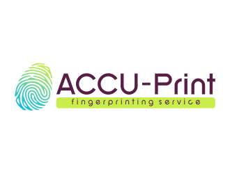ACCU-Print Fingerprinting Service logo design by mletus