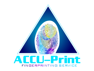 ACCU-Print Fingerprinting Service logo design by Dhieko