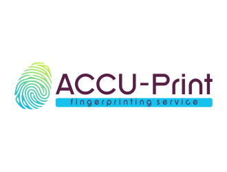 ACCU-Print Fingerprinting Service logo design by mletus