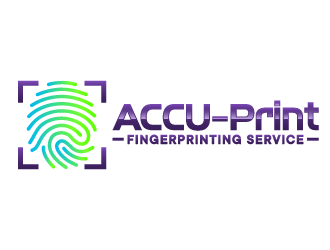 ACCU-Print Fingerprinting Service logo design by ORPiXELSTUDIOS