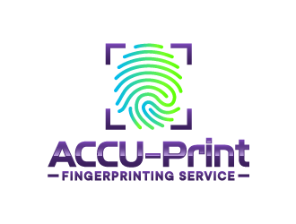 ACCU-Print Fingerprinting Service logo design by ORPiXELSTUDIOS