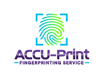 ACCU-Print Fingerprinting Service logo design by ORPiXELSTUDIOS
