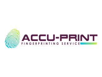 ACCU-Print Fingerprinting Service logo design by mletus