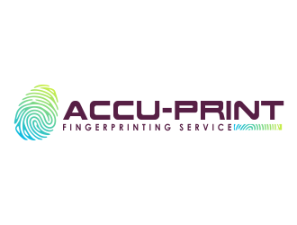 ACCU-Print Fingerprinting Service logo design by mletus