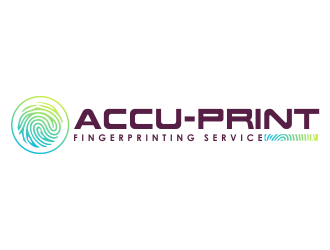 ACCU-Print Fingerprinting Service logo design by mletus