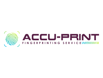 ACCU-Print Fingerprinting Service logo design by mletus