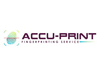 ACCU-Print Fingerprinting Service logo design by mletus