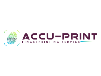 ACCU-Print Fingerprinting Service logo design by mletus