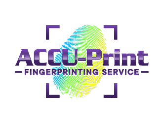 ACCU-Print Fingerprinting Service logo design by ORPiXELSTUDIOS