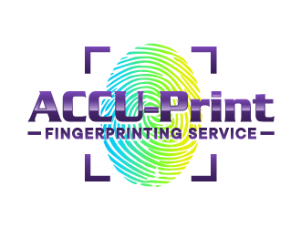 ACCU-Print Fingerprinting Service logo design by ORPiXELSTUDIOS