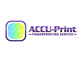 ACCU-Print Fingerprinting Service logo design by ORPiXELSTUDIOS