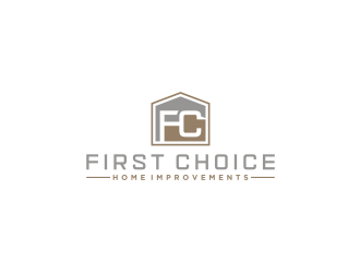 First Choice Home Improvements logo design by bricton