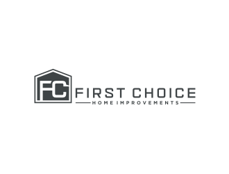 First Choice Home Improvements logo design by bricton
