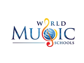 World Music Schools logo design by REDCROW