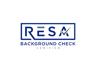 RESA Background Check Verified  logo design by blackcane