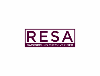 RESA Background Check Verified  logo design by Editor