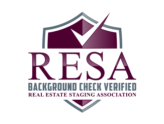 RESA Background Check Verified  logo design by lexipej